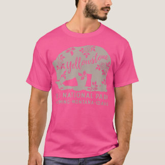 Camiseta Parque nacional Yellowstone Floral Bear XO4U Origi