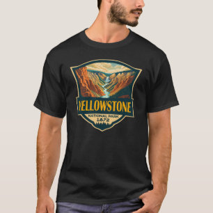 Camiseta Parque nacional Yellowstone Gran Cañón Arte Retro
