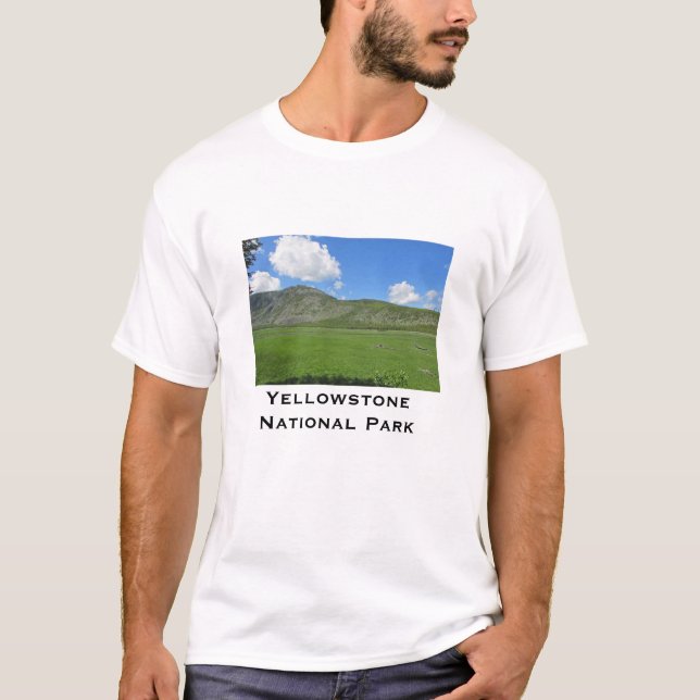 Camiseta Parque nacional Yellowstone Green Valley (Anverso)