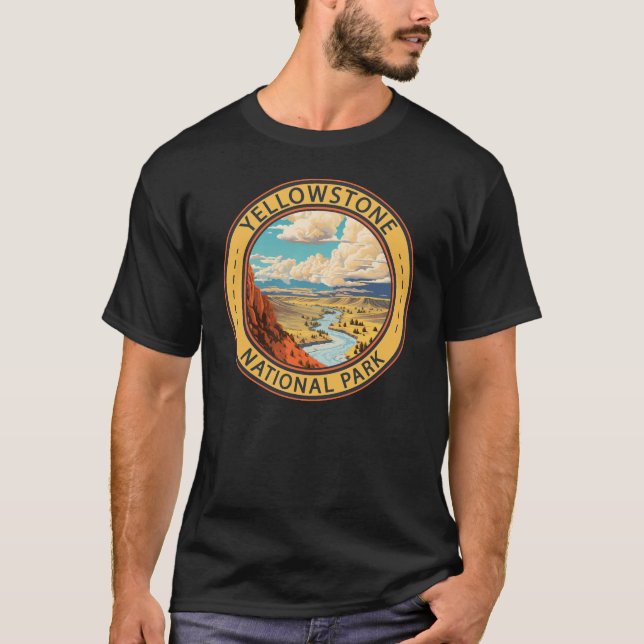 Camiseta Parque nacional Yellowstone Hayden Valley Travel A (Anverso)