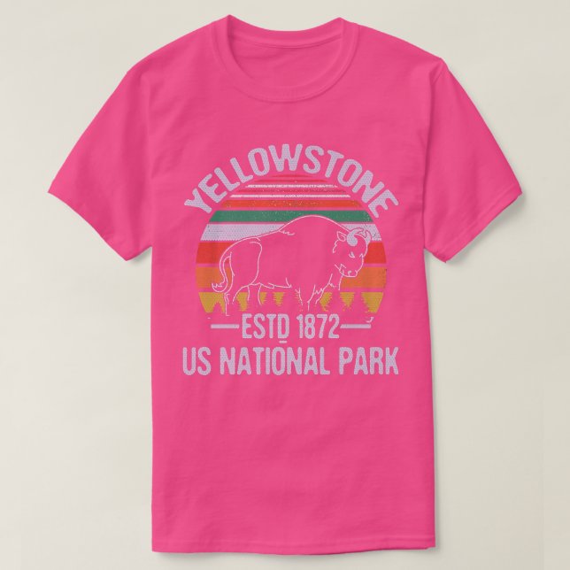 Camiseta Parque nacional Yellowstone inaugurado en 1872 Bis (Diseño del anverso)