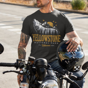 Camiseta Parque Nacional Yellowstone Lobo Impresionante