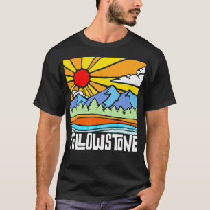 Camiseta Parque nacional Yellowstone Montaña de la Naturale