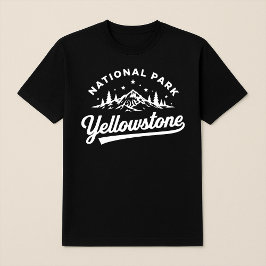 Camiseta Parque nacional Yellowstone Montaña y bosque