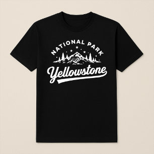 Camiseta Parque nacional Yellowstone Montaña y bosque