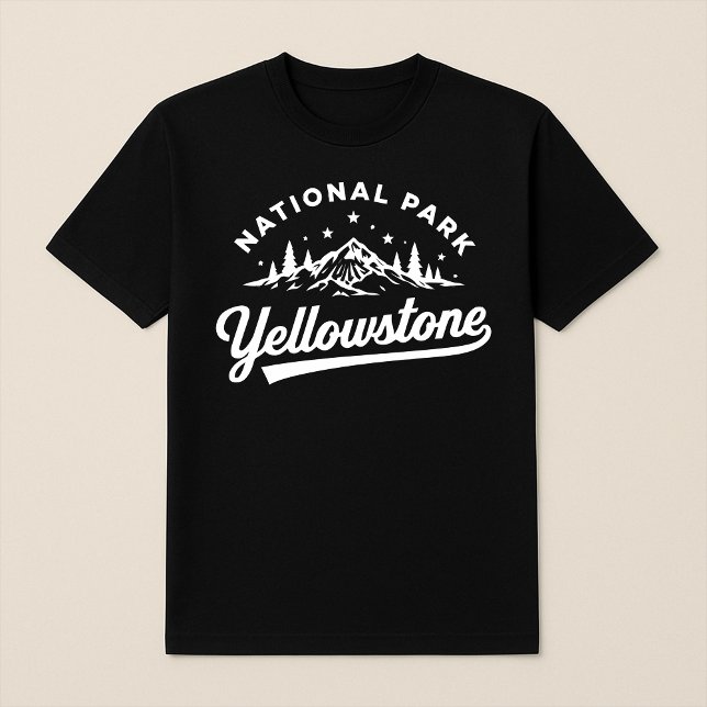 Camiseta Parque nacional Yellowstone Montaña y bosque (Subido por el creador)