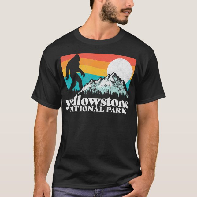 Camiseta Parque nacional Yellowstone Montañas Bigfoot (Anverso)