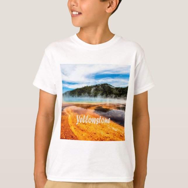 Camiseta Parque Nacional Yellowstone Montañas Naturales Ani (Anverso)