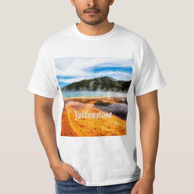Camiseta Parque nacional Yellowstone Montañas Naturaleza An (Anverso)