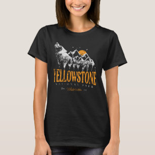 Camiseta Parque nacional Yellowstone Montañas Wolf