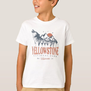 Camiseta Parque nacional Yellowstone Montañas Wolf