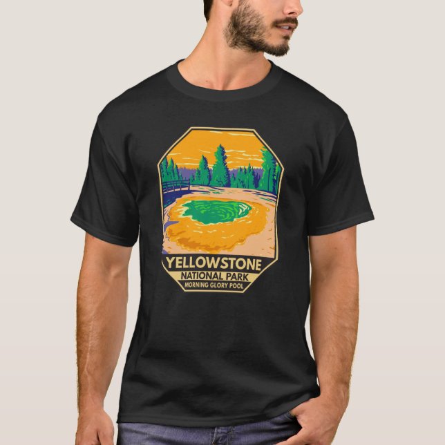 Camiseta Parque nacional Yellowstone Moral Glory Pool Retro (Anverso)