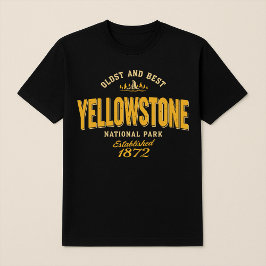 Camiseta Parque nacional Yellowstone "Old & Best" 1872