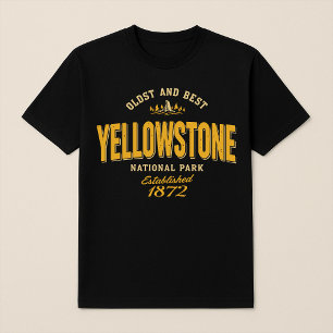 Camiseta Parque nacional Yellowstone "Old & Best" 1872
