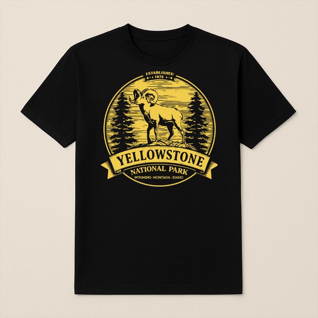 Camiseta Parque nacional Yellowstone Oveja Bighorn (Subido por el creador)