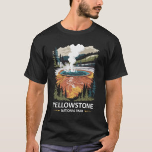 Camiseta Parque nacional Yellowstone Primavera caliente