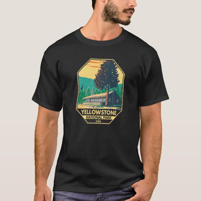Camiseta Parque nacional Yellowstone Roosevelt Lodge Cabins (Anverso)