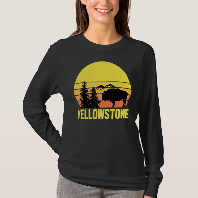 Camiseta Parque nacional Yellowstone Sunset 1 (Anverso)