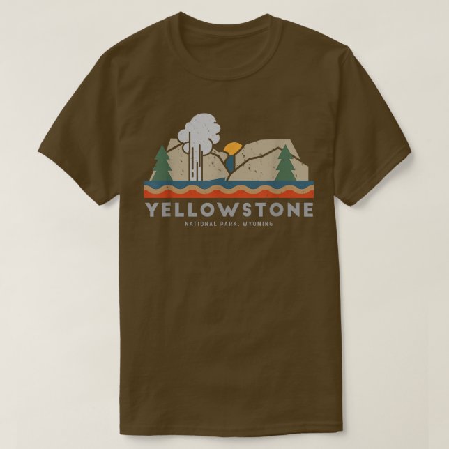 Camiseta Parque nacional Yellowstone T (Diseño del anverso)