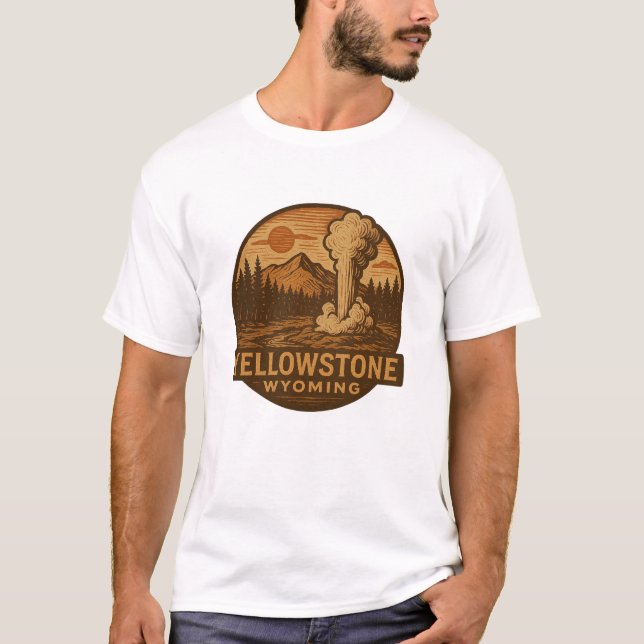 Camiseta Parque nacional Yellowstone T Shirt (Anverso)