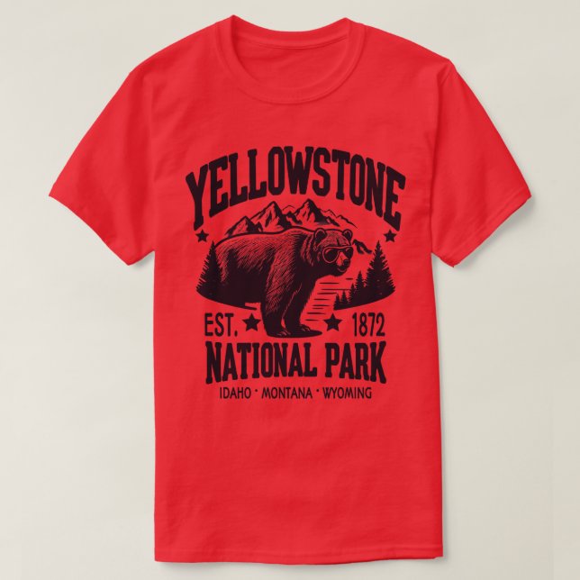 Camiseta Parque nacional Yellowstone Un desierto eterno Ha (Diseño del anverso)