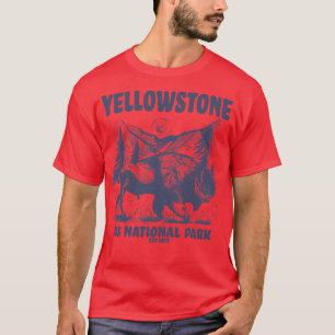 Camiseta Parque nacional Yellowstone US Wyoming Idaho Monta
