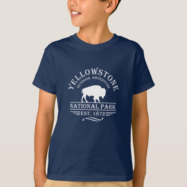 Camiseta Parque Nacional Yellowstone Vintage (Anverso)