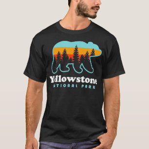Camiseta Parque nacional Yellowstone Wyoming Bear Men T