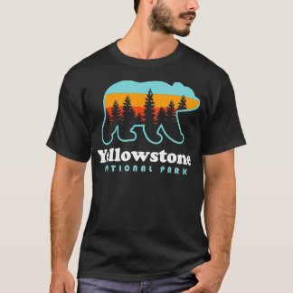 Camiseta Parque nacional Yellowstone Wyoming Bear Men T
