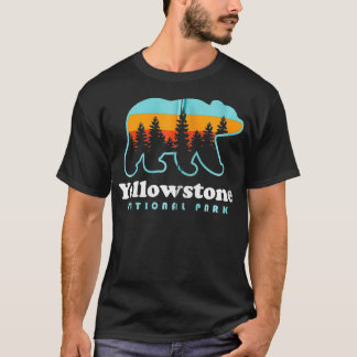Camiseta Parque nacional Yellowstone Wyoming Bear Men Z