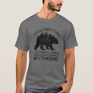 Camiseta Parque nacional Yellowstone Wyoming Bear Nature Hi