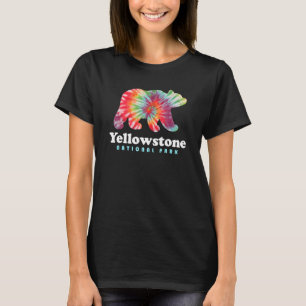 Camiseta Parque nacional Yellowstone Wyoming Bear Tie Dye H