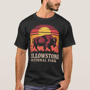 Camiseta Parque Nacional Yellowstone Wyoming Búfalo Bisonte