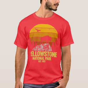 Camiseta Parque nacional Yellowstone Wyoming Buffalo Bison 