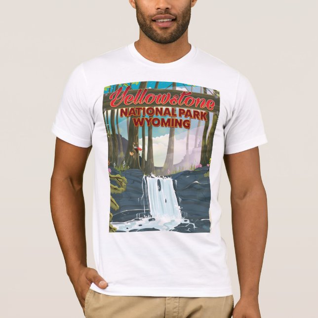 Camiseta Parque nacional Yellowstone, Wyoming EE.UU. (Anverso)