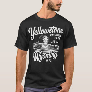 Camiseta Parque Nacional Yellowstone Wyoming Géiser EEUU
