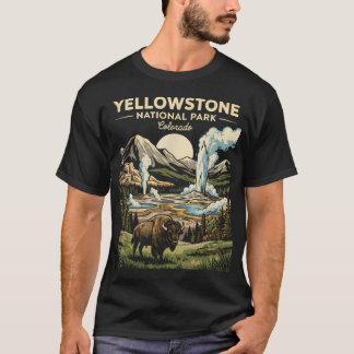 Camiseta Parque Nacional Yellowstone Wyoming Vintage