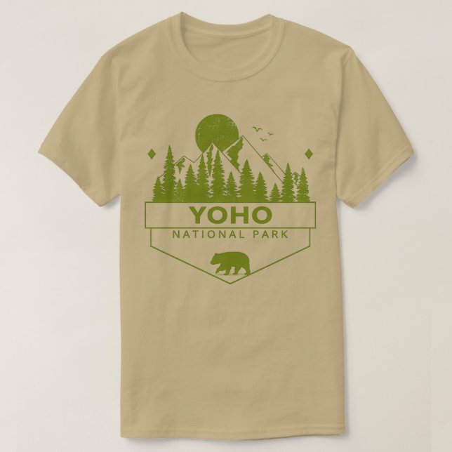 Camiseta Parque nacional Yoho (Diseño del anverso)