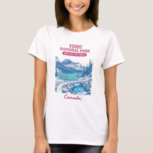 Camiseta Parque Nacional Yoho BC Canadá Paisaje Pastel Enca