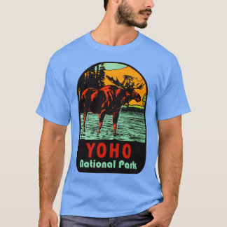 Camiseta Parque nacional Yoho BC Moose Vintage Travel Decal