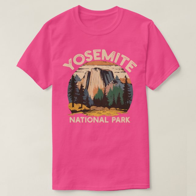 Camiseta Parque nacional Yosemite (Diseño del anverso)
