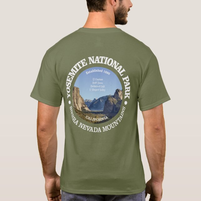 Camiseta Parque nacional Yosemite (Reverso)