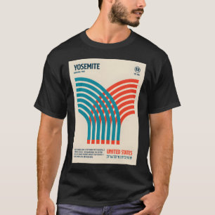 Camiseta Parque nacional Yosemite Arte de viajes retro