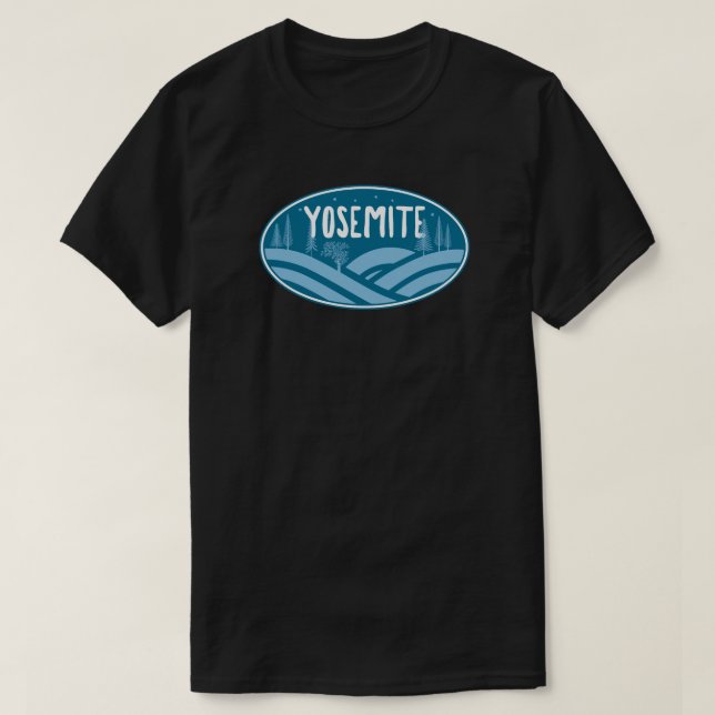 Camiseta Parque nacional Yosemite, California al aire libre (Diseño del anverso)
