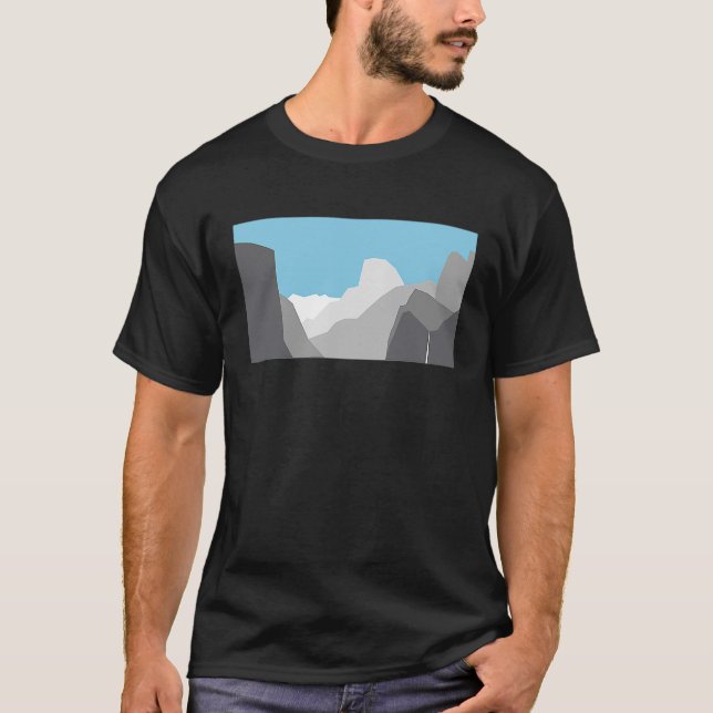 Camiseta Parque nacional Yosemite California Half Dome Mode (Anverso)