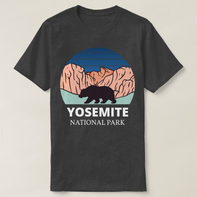 Camiseta Parque nacional Yosemite California I (Diseño del anverso)
