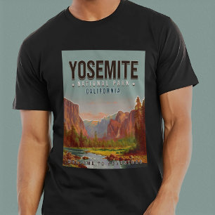 Camiseta Parque nacional Yosemite, California Vintage, años