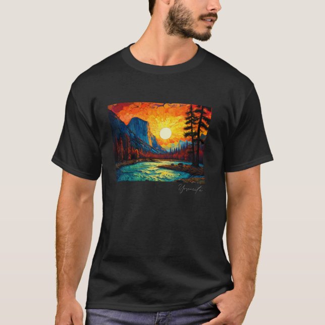 Camiseta Parque nacional Yosemite Camping Senderismo Mou al (Anverso)