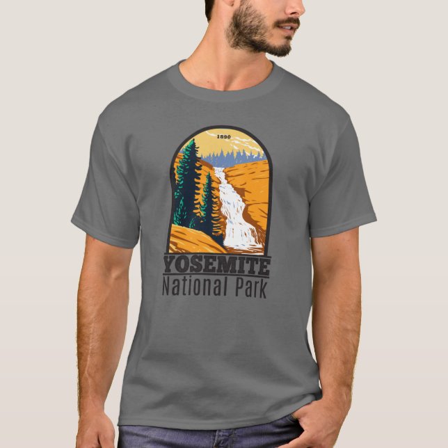 Camiseta Parque nacional Yosemite Chilnualna Falls Californ (Anverso)