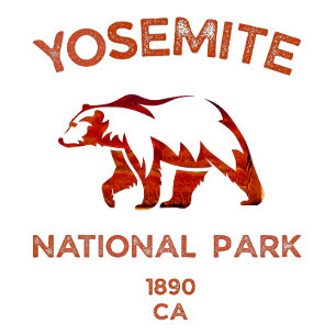 Camiseta Parque nacional Yosemite con oso